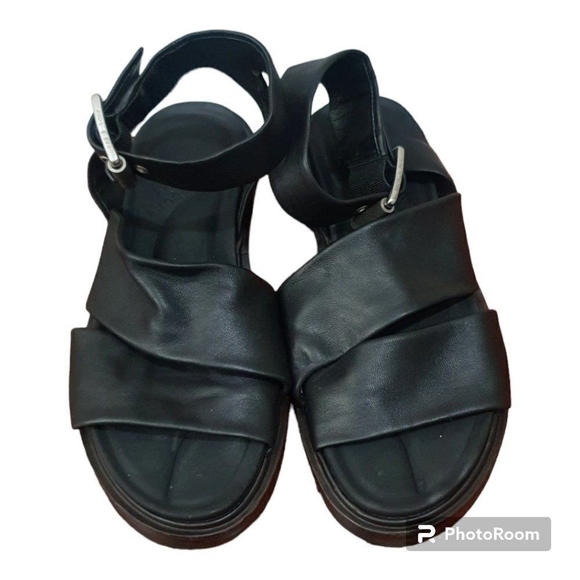 RAG & BONE SLAYTON SANDAL BLACK STRAPPY ITALIAN LEATHER Saze EU37 Women’s 7 $350 - Picture 5 of 11